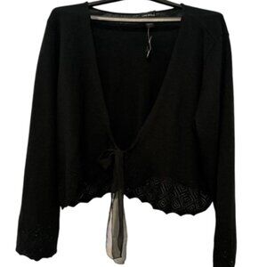 NWTS Lane Bryant Women's Acrylic Wrap Sweater Tie's in the front Size 26/28